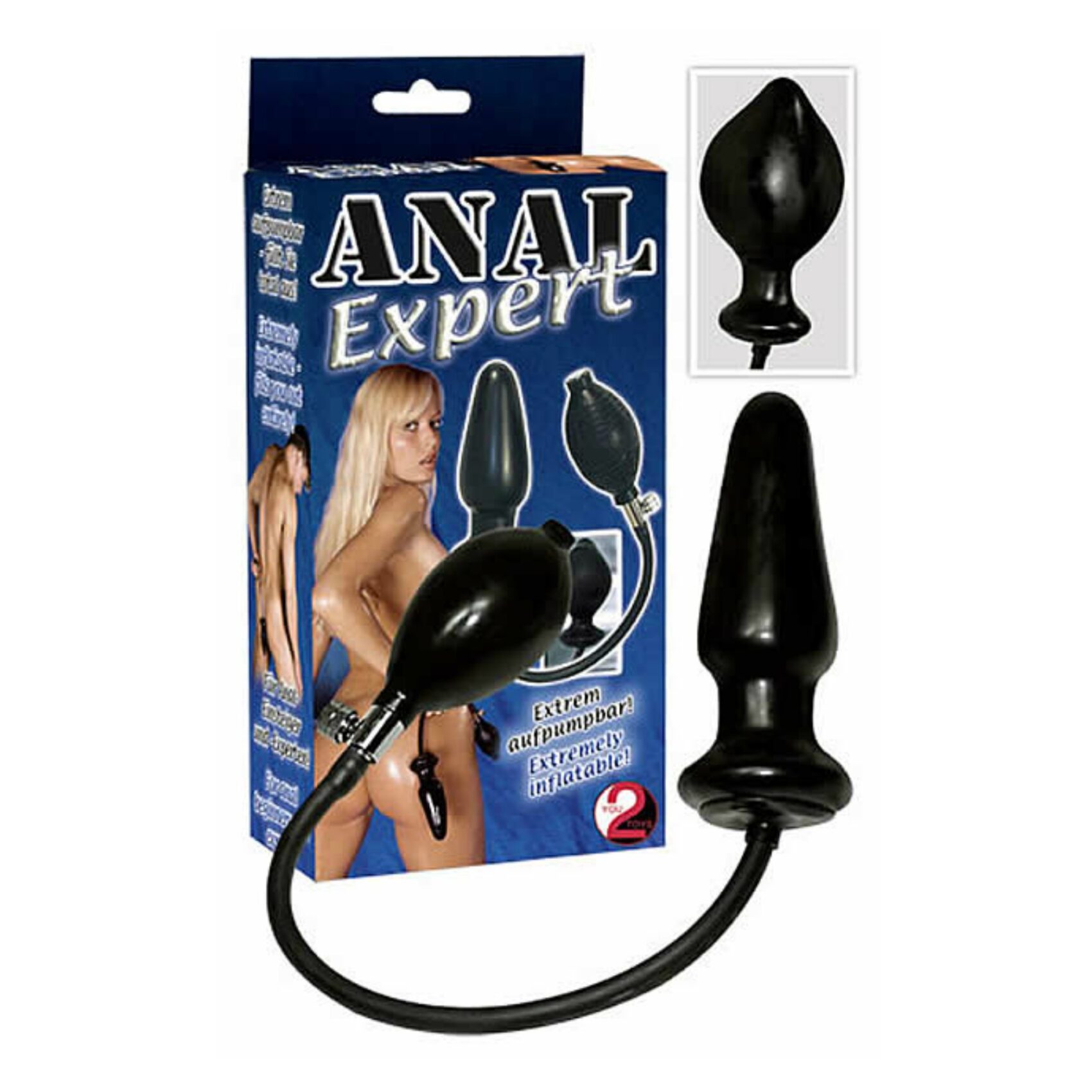 Oppustelig Analplug I Latex
