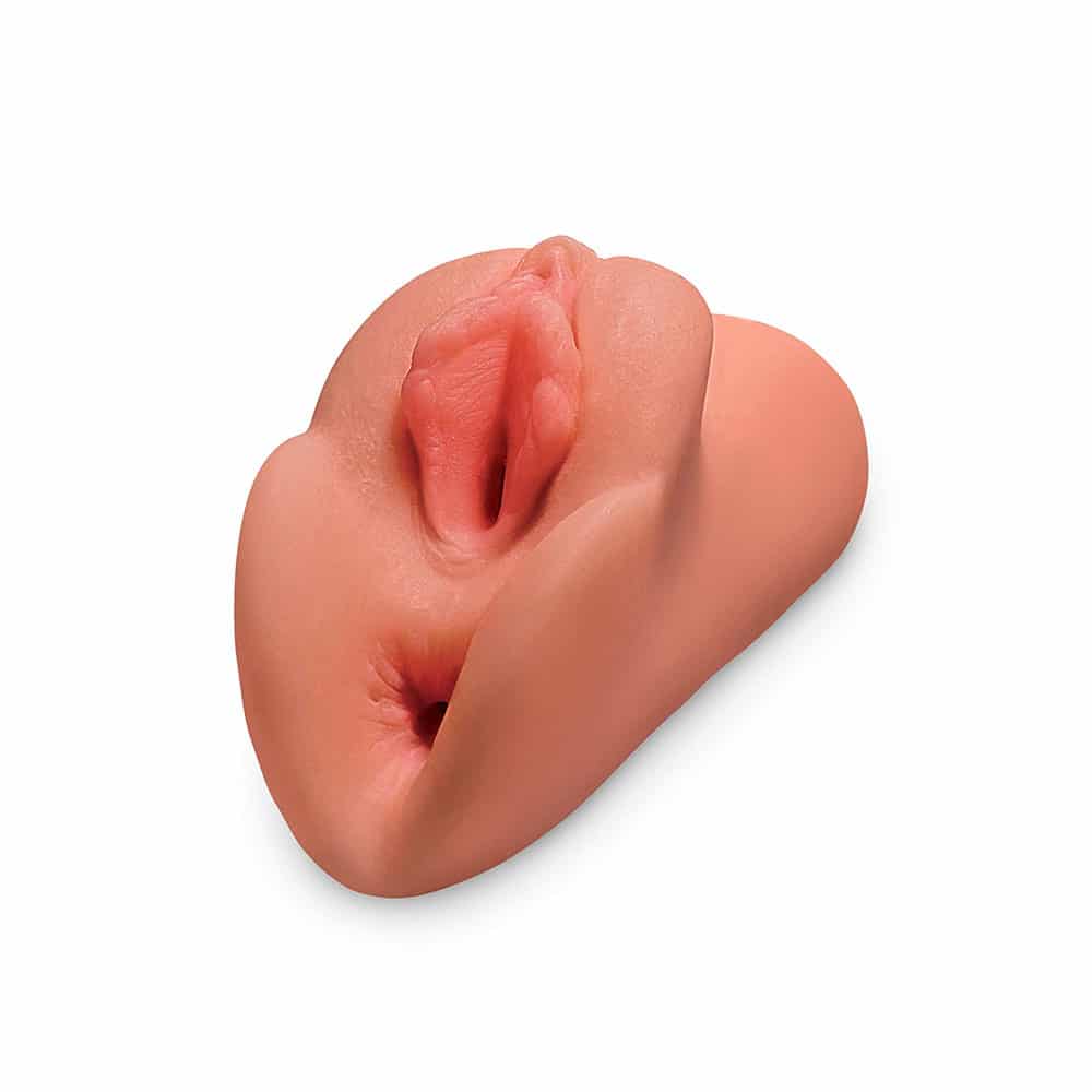 Pdx Perfect Pocket Pussy Double Stroker Caramel fra Pdx Plus+