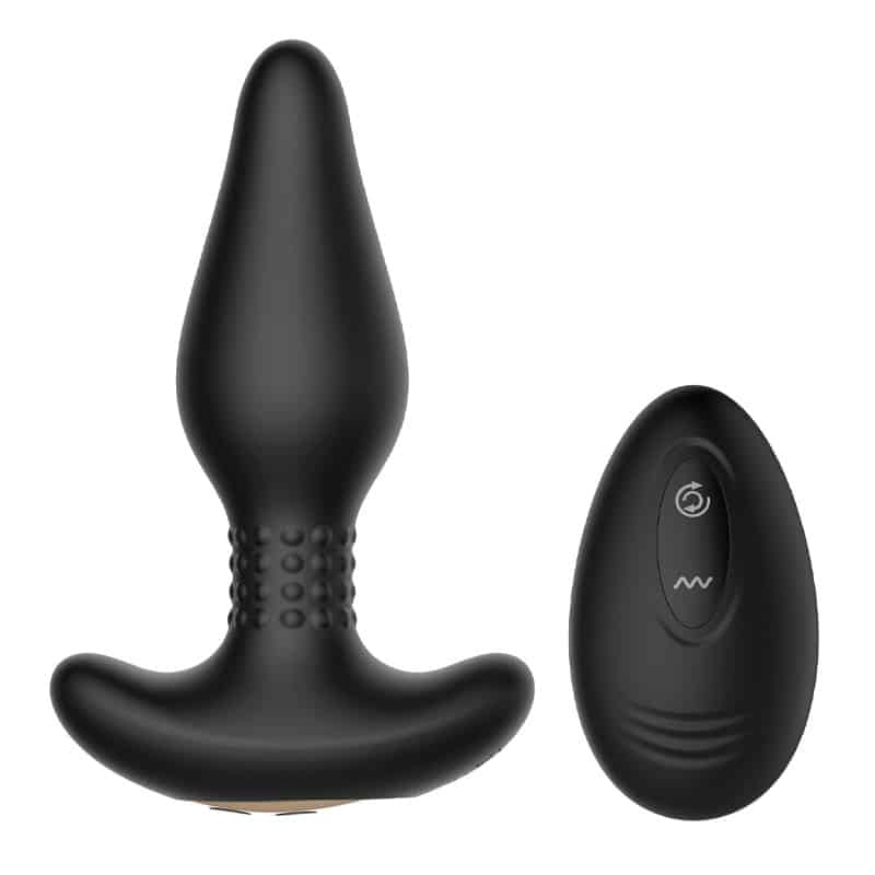 Carl Buttplug Med Vibrator Sort fra Pleaser