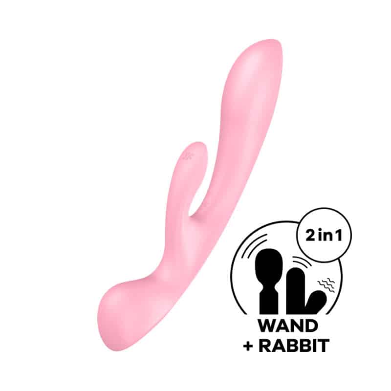 Triple Oh Rabbitvibrator Lyserød fra Satisfyer