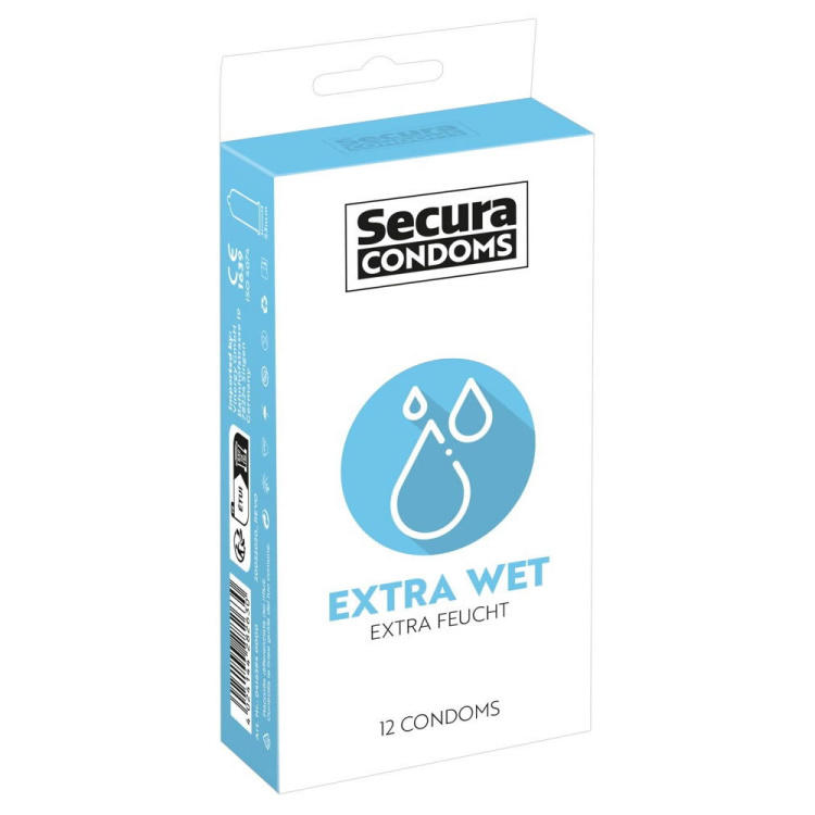 Secura Extra Wet Kondom Med Reservoir
