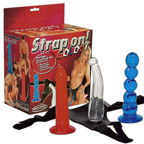 Strap On Dildo Pakke Med 3