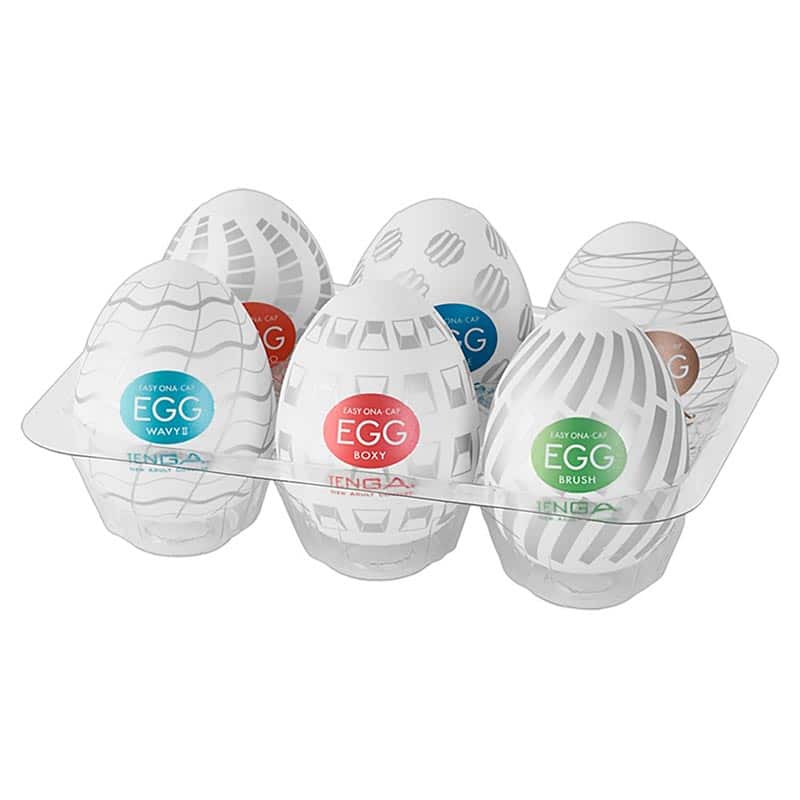Eggs Variety 6 Pack Onani Håndjob Til Mænd fra Tenga