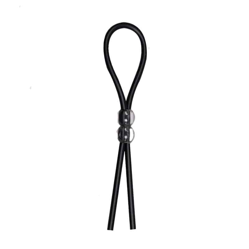 Sort Justerbar Silikone Penisring fra You2toys