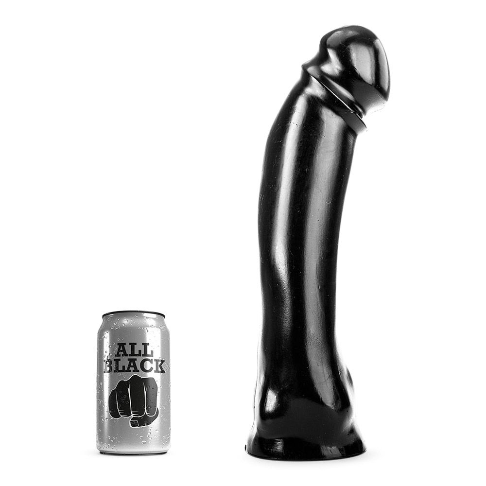 50     Stor Dildo Med Knæk fra All Black