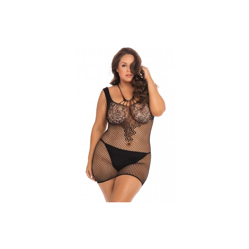 Plus Pige Absolutist Dress Black Plus Size fra Made By Lei
