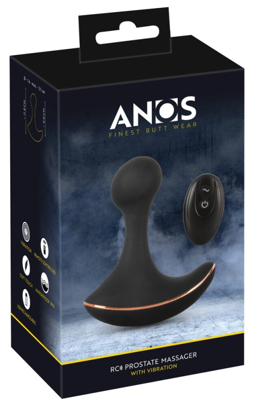 Anos Prostata Stimulator Med Vibration Og Fjernbetjening