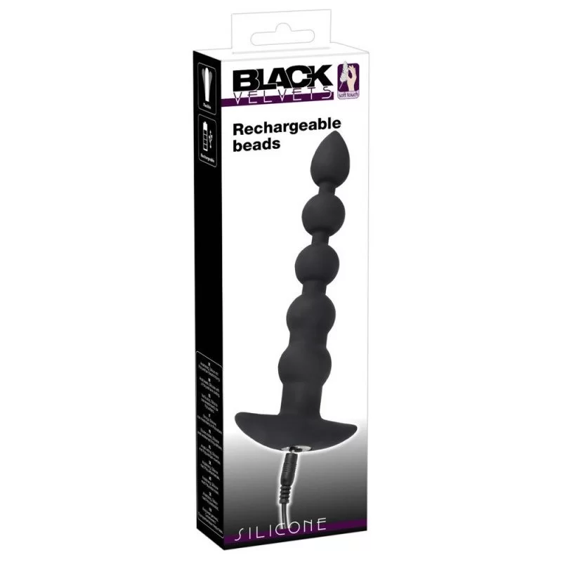 Black Velvelts Vibrator Analkuglekæde fra Made By Lei