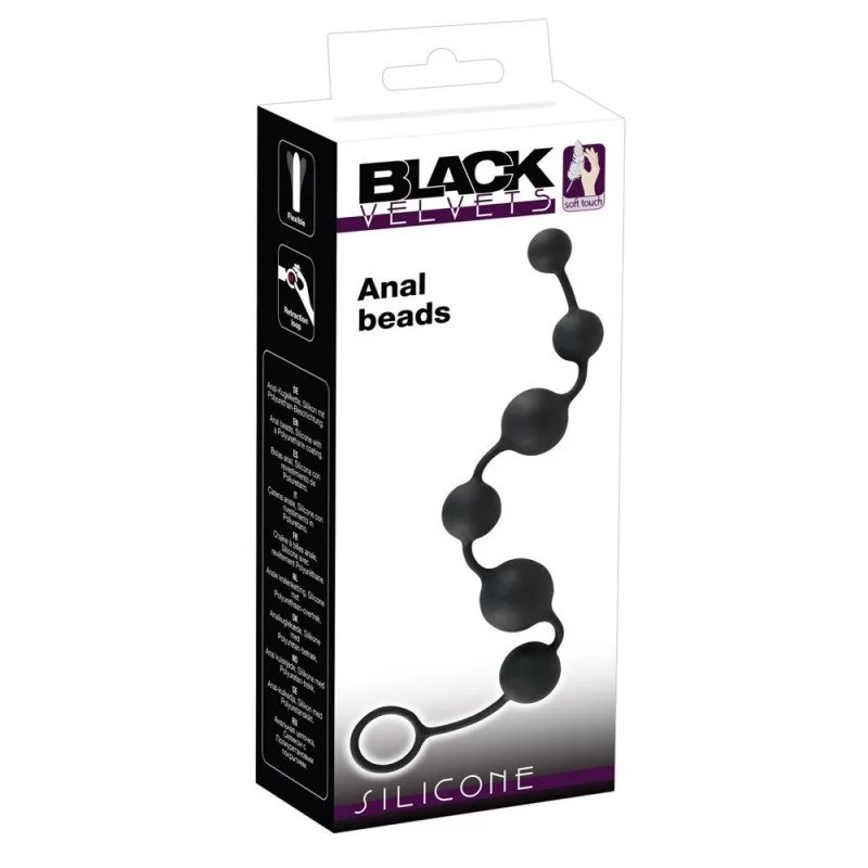 Black Velvets Silikone Anal Beads fra Made By Lei