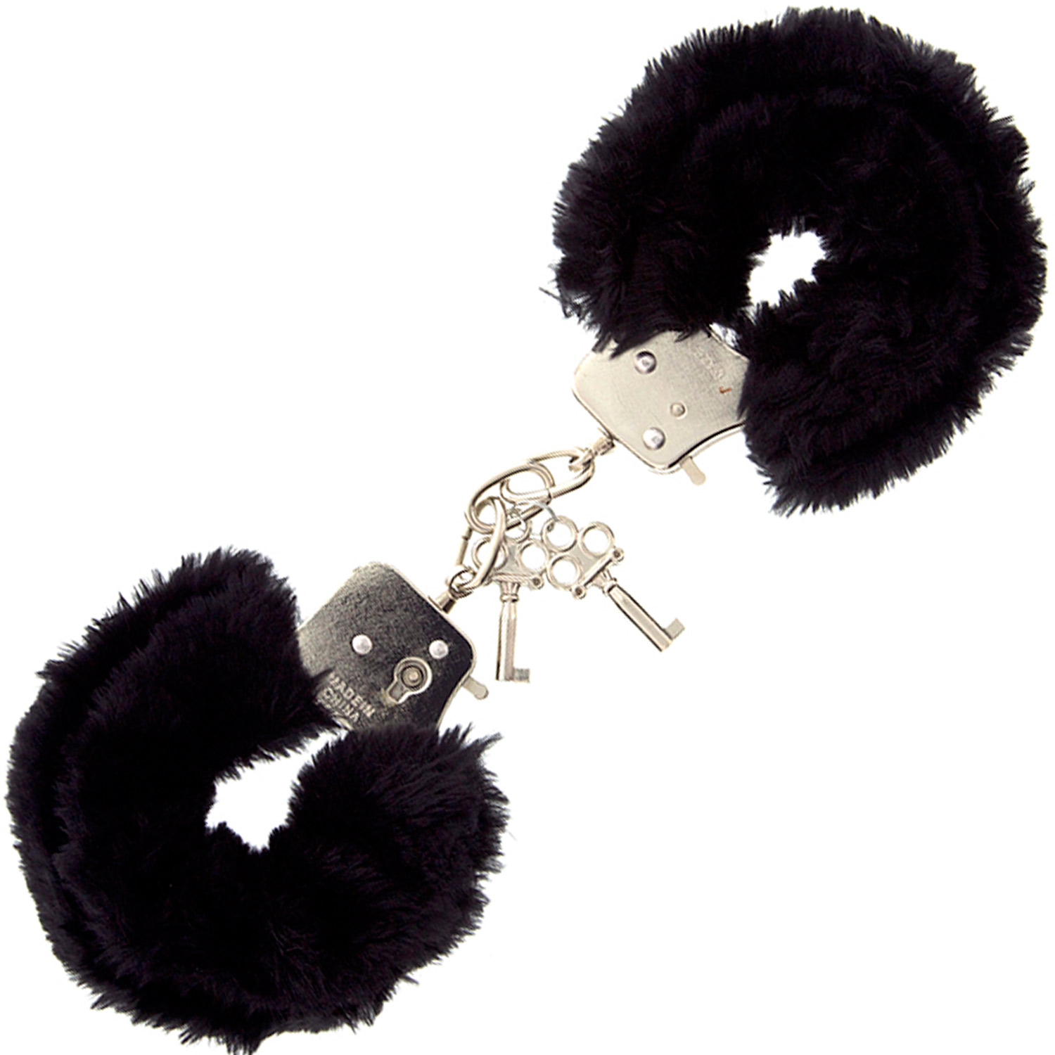 Furry Love Cuffs Sort fra Cave Master