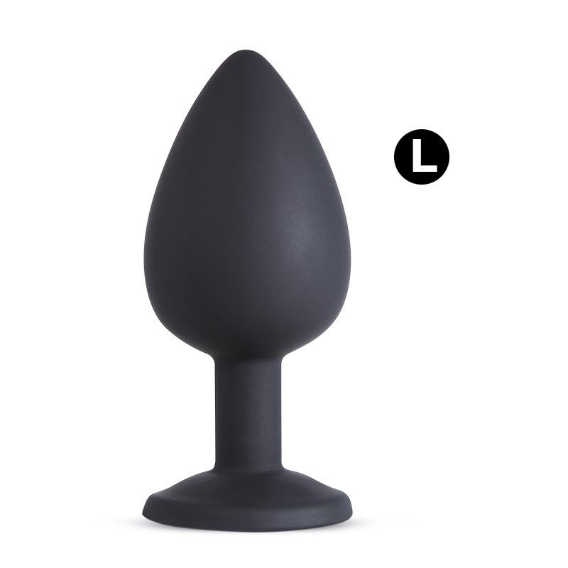 Silikone Butt Plug Med Smykkesten Large fra Private Label