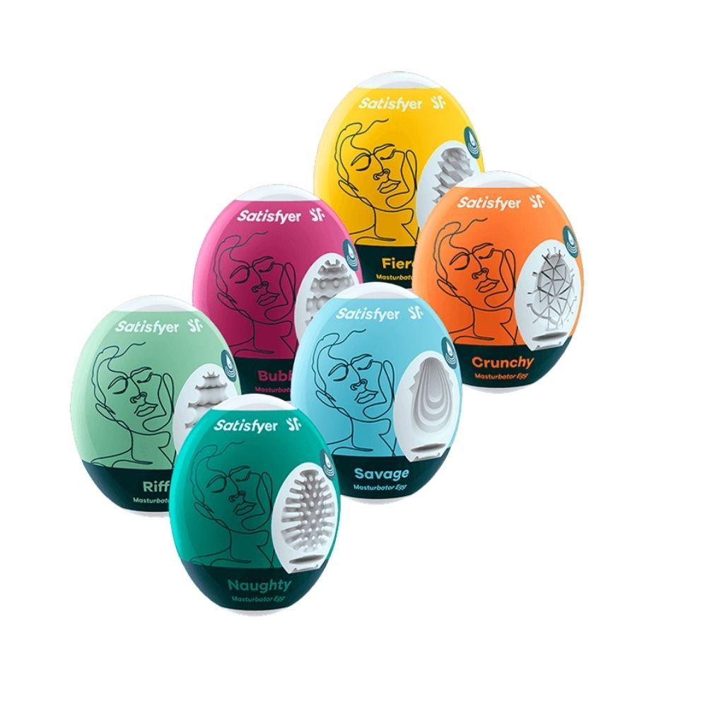 Masturbator Eggs   6 Pack fra Satisfyer
