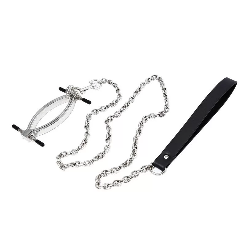 Clit Clamp With Leash Chain fra Kiotos