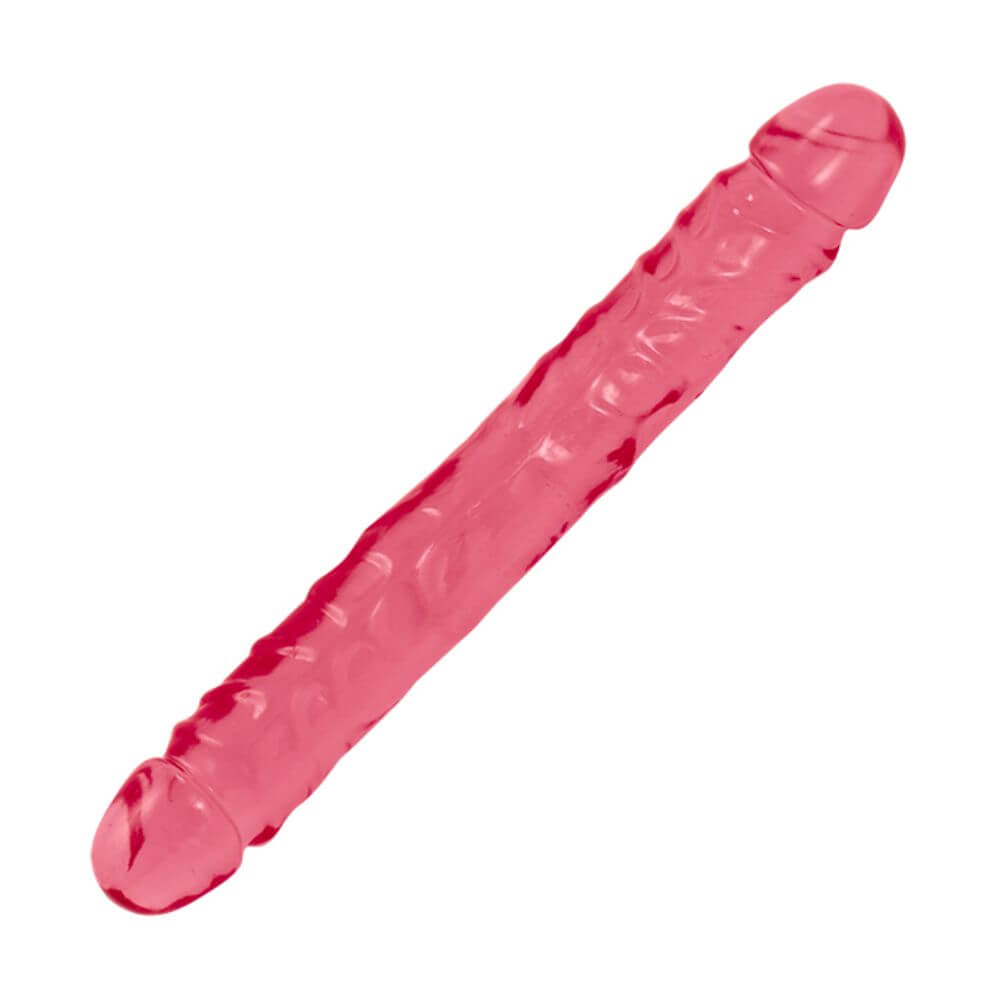 Crystal Jellies Dobbelt Dildo Pink fra Doc Johnson
