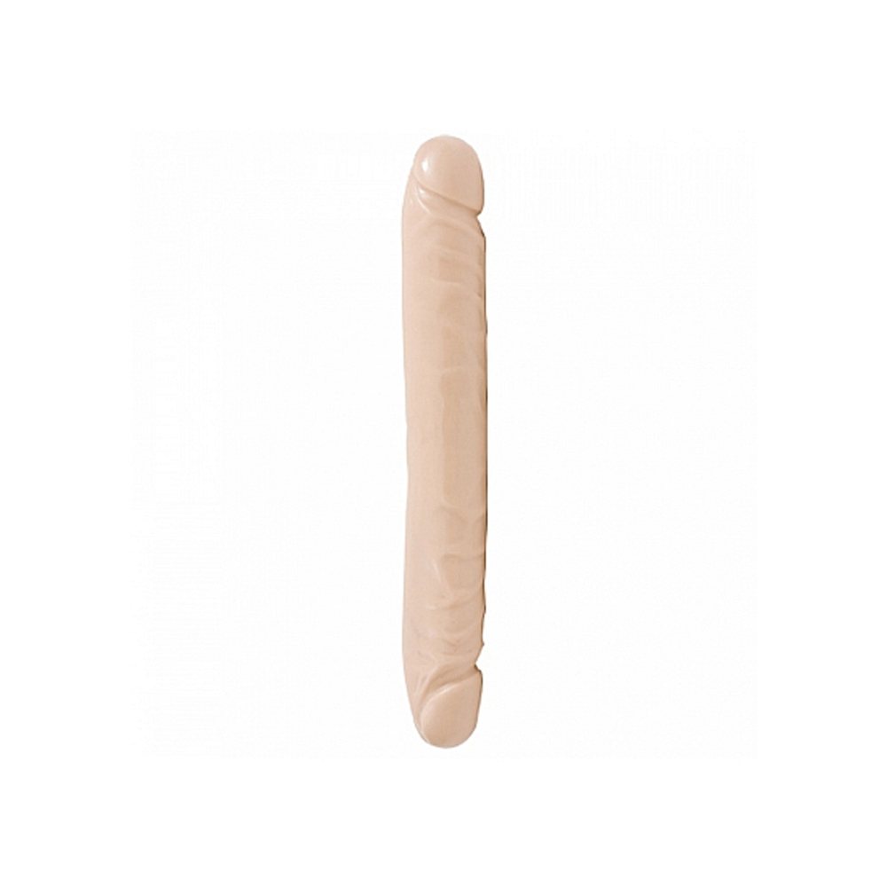 Double Header Dobbelt Dildo Lys Hudfarve fra Doc Johnson