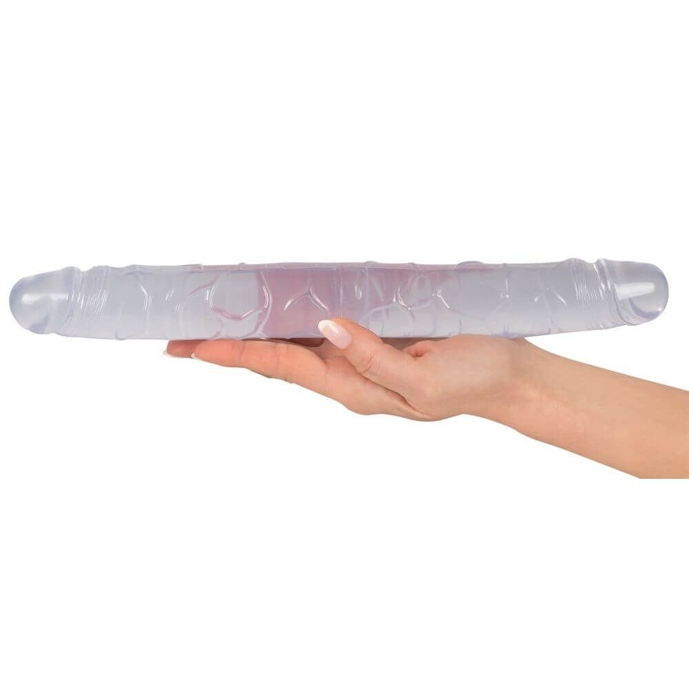 Crystal Duo Jelly Dobbelt Dildo fra You2toys