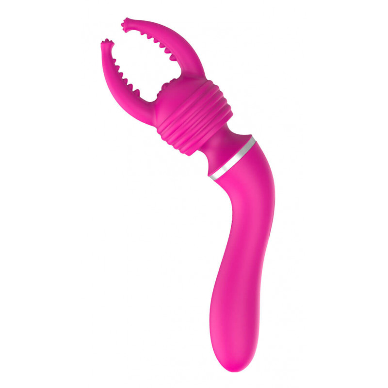 Dual Massager + Overlay Usb 10+10 Functions Pink fra Made By Lei