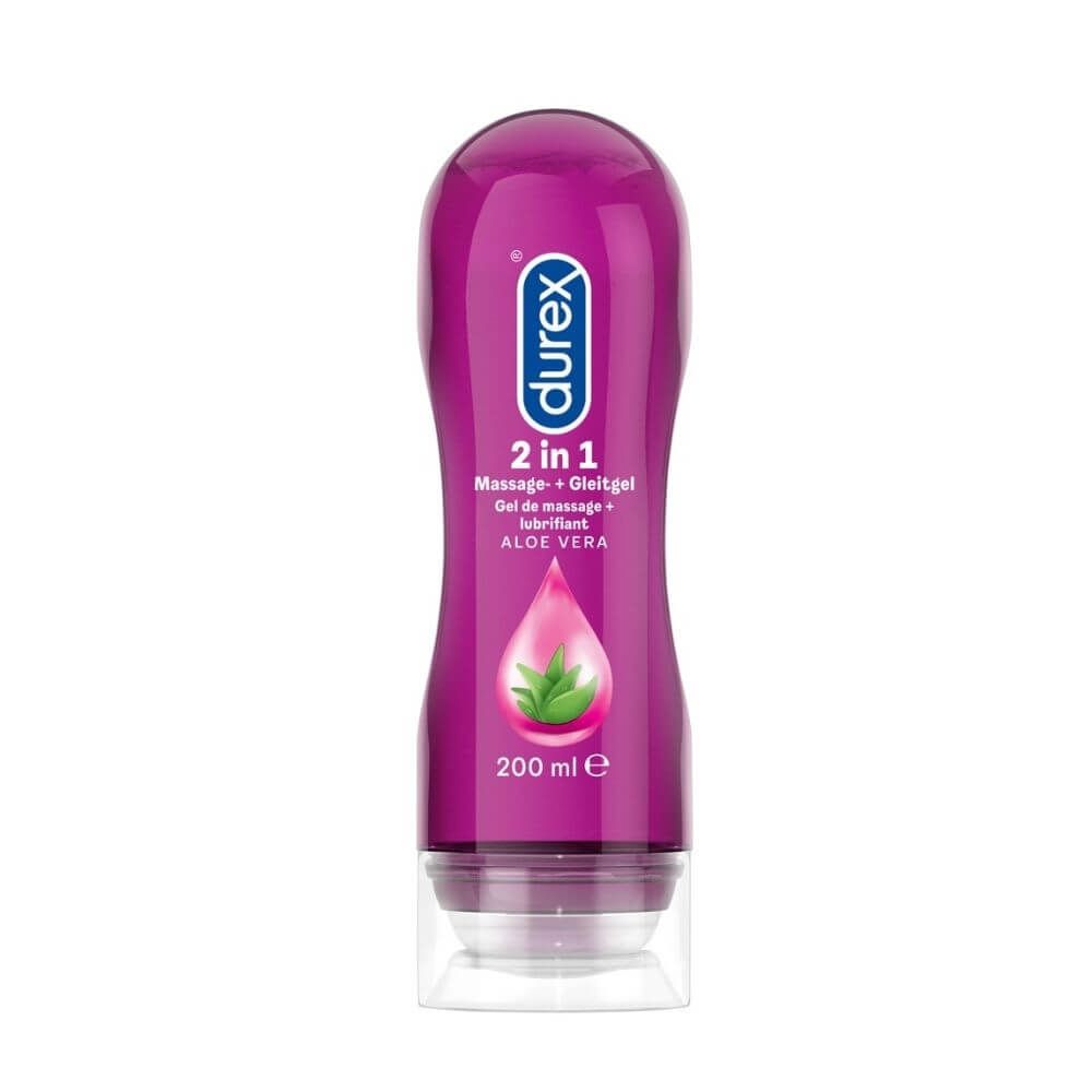 Play 2 I 1 Massageolie Og Glidecreme 200 Ml fra Durex