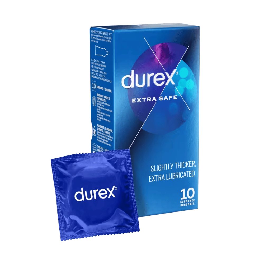 Extra Safe Kondomer 10 Stk. fra Durex