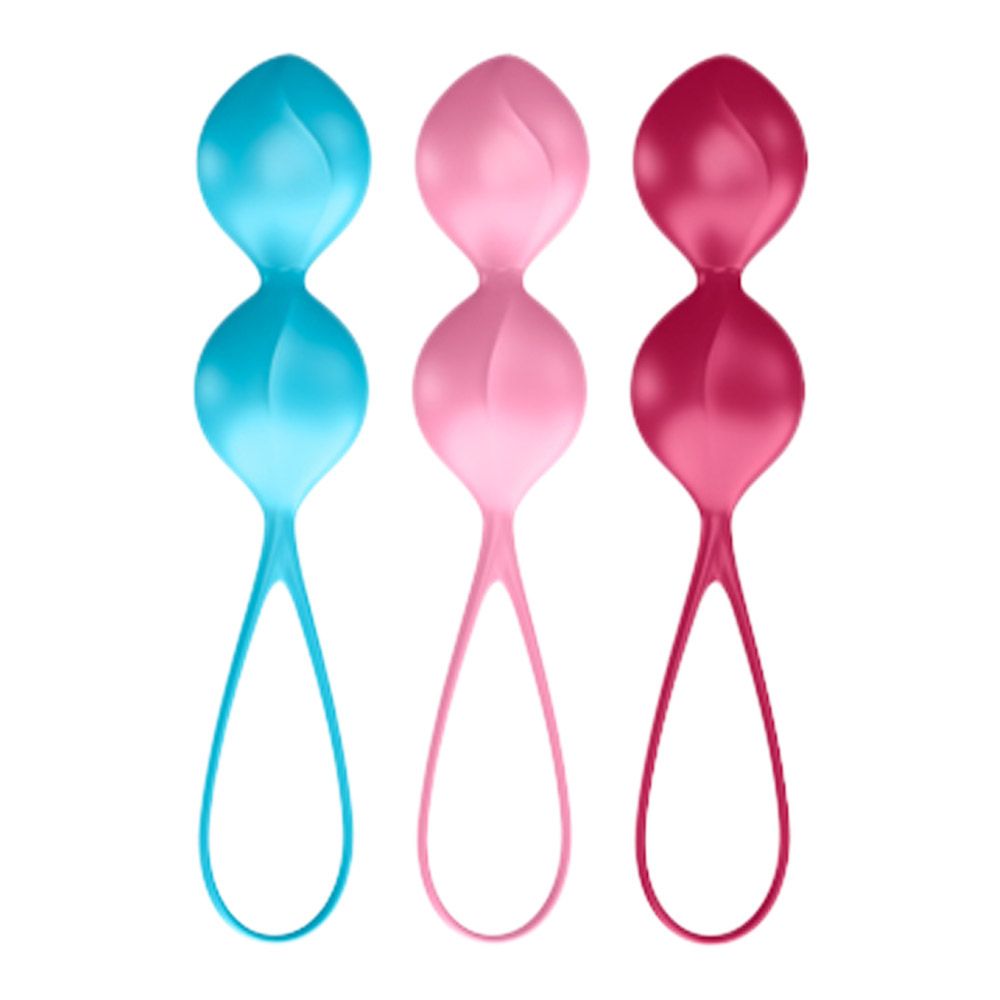 V Balls   Dobbelt Bækkenbundskugler 3 Stk fra Satisfyer