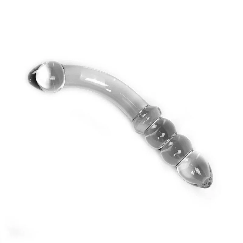 Glas Dildo Clear Curve fra Kiotos