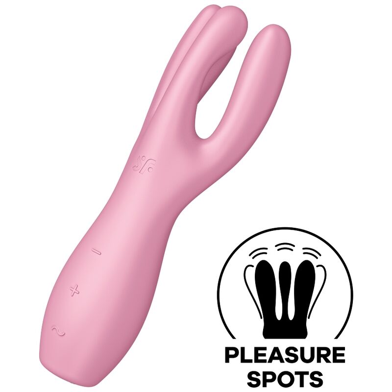 Satisfyer Threesome 3 Vibrator Lyserød