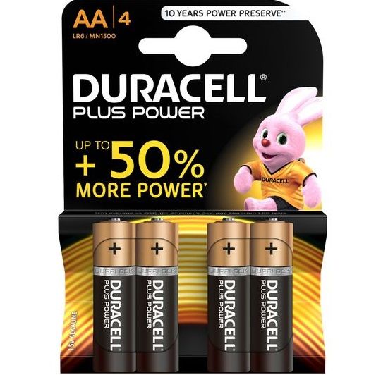 Duracell Plus Power Batterier Aa Lr6 4stk
