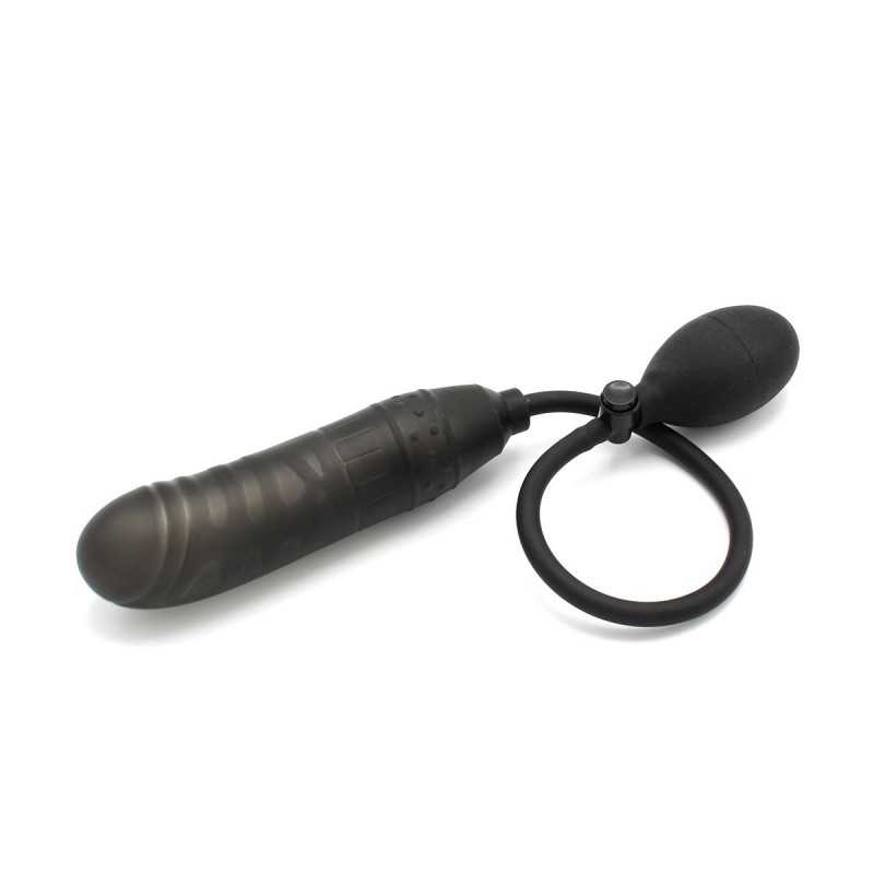 Oppustelig Dildo (black) fra Made By Lei