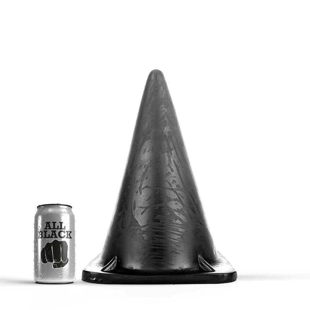 35   Stor Kegleformet Dildo fra All Black