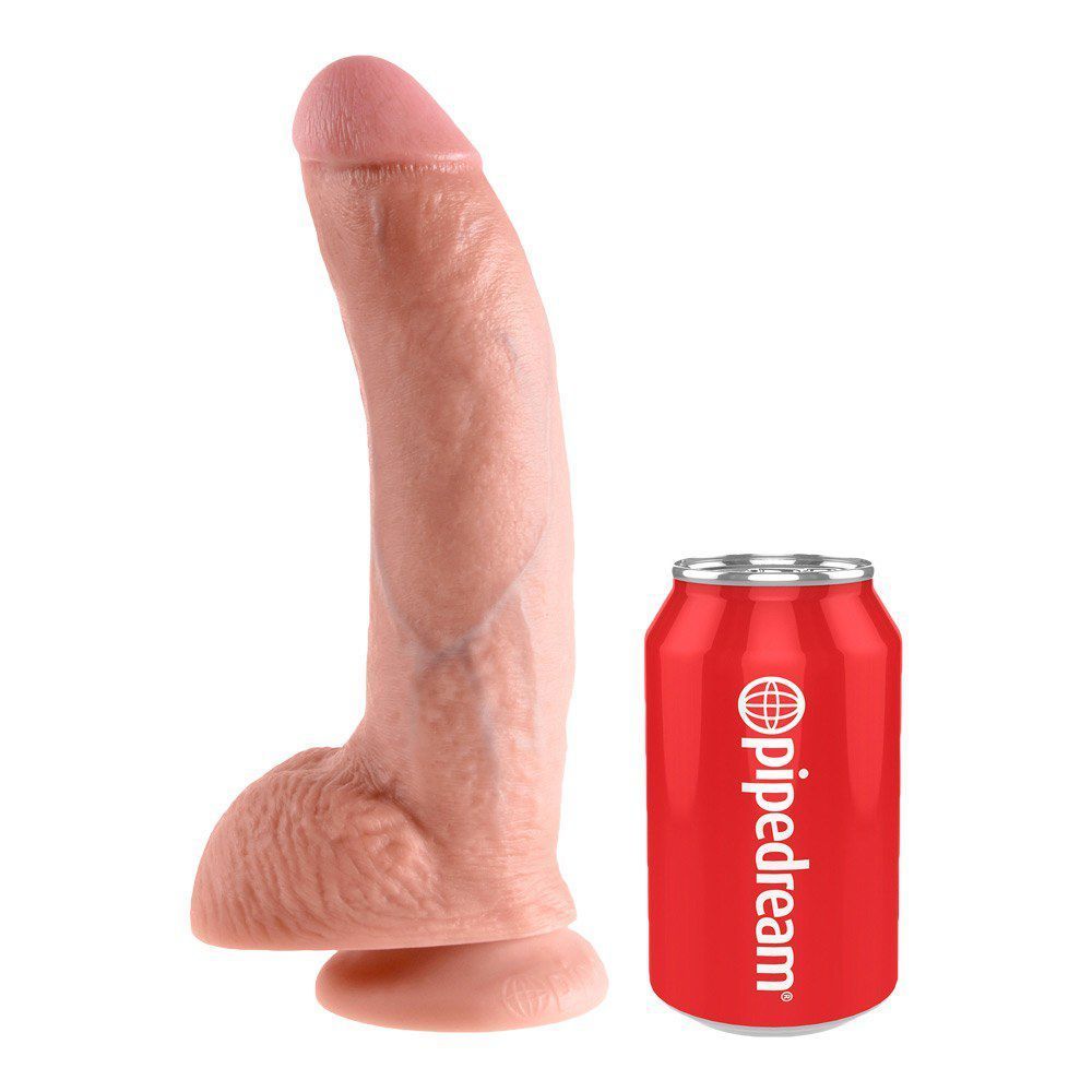 Stor Realistisk Dildo Med Sugekop 23 Cm. fra King Cock