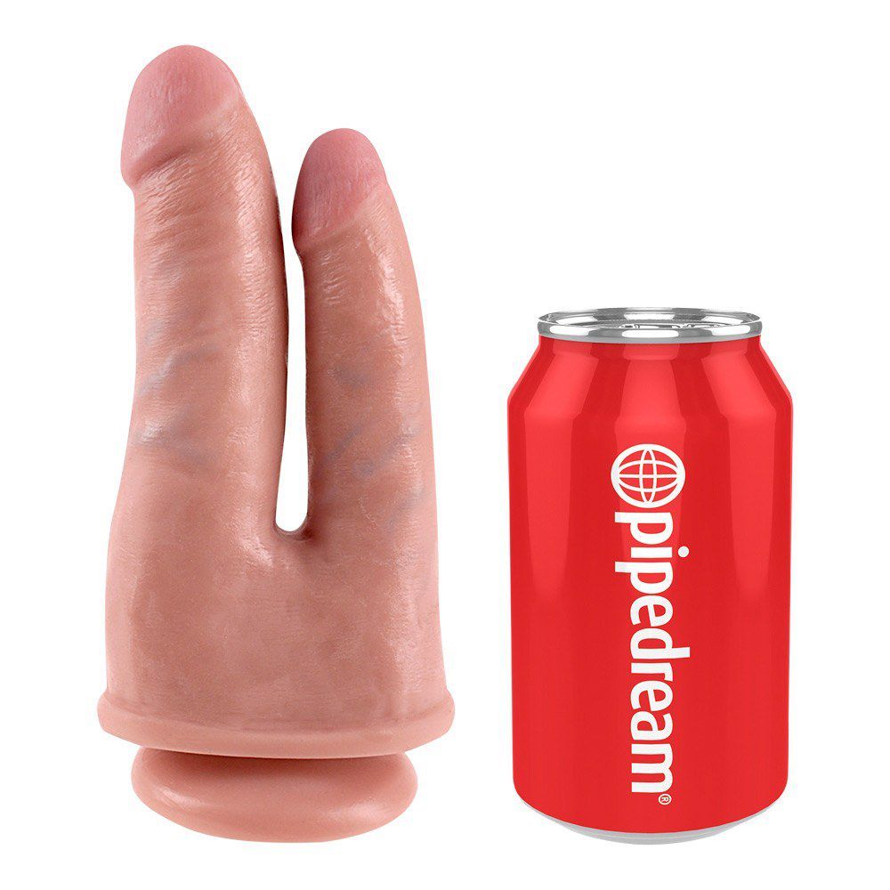 Double Penetrator Lys Hudfarve fra King Cock