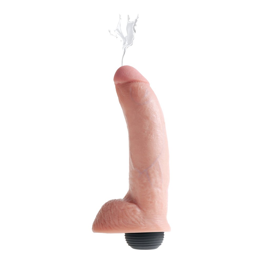 Squirting Cock 22 Cm Sprutdildo M Testikler fra King Cock