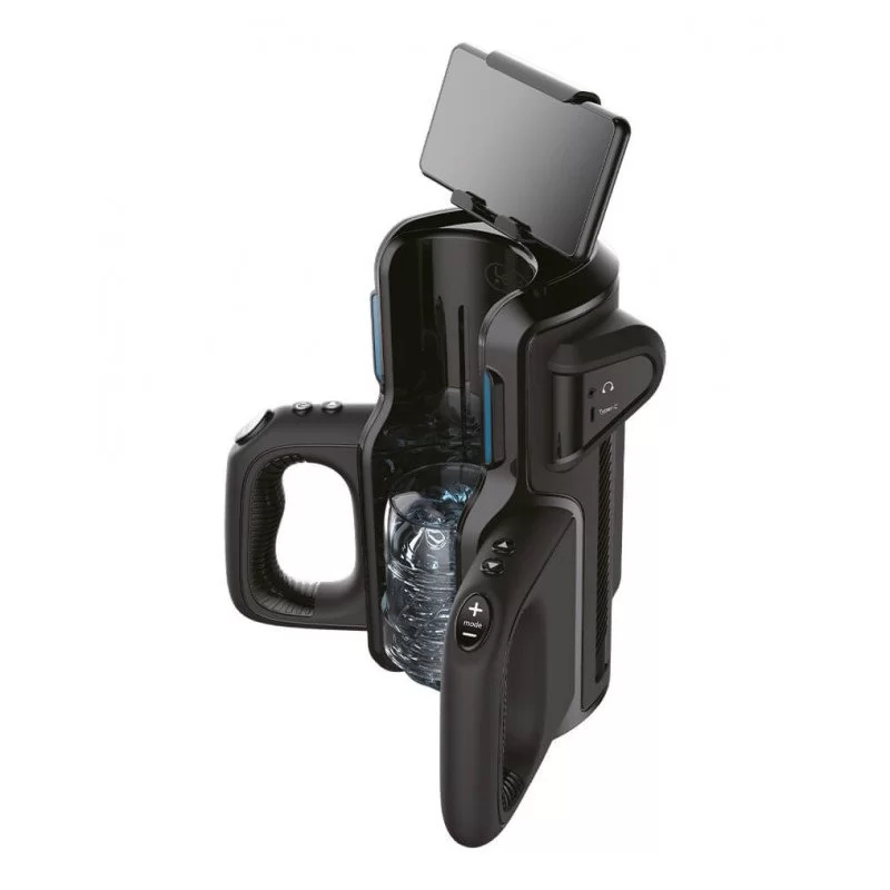 Leten Sm 500 Super Thrusting Masturbator Med Mobil Holder fra Made By Lei