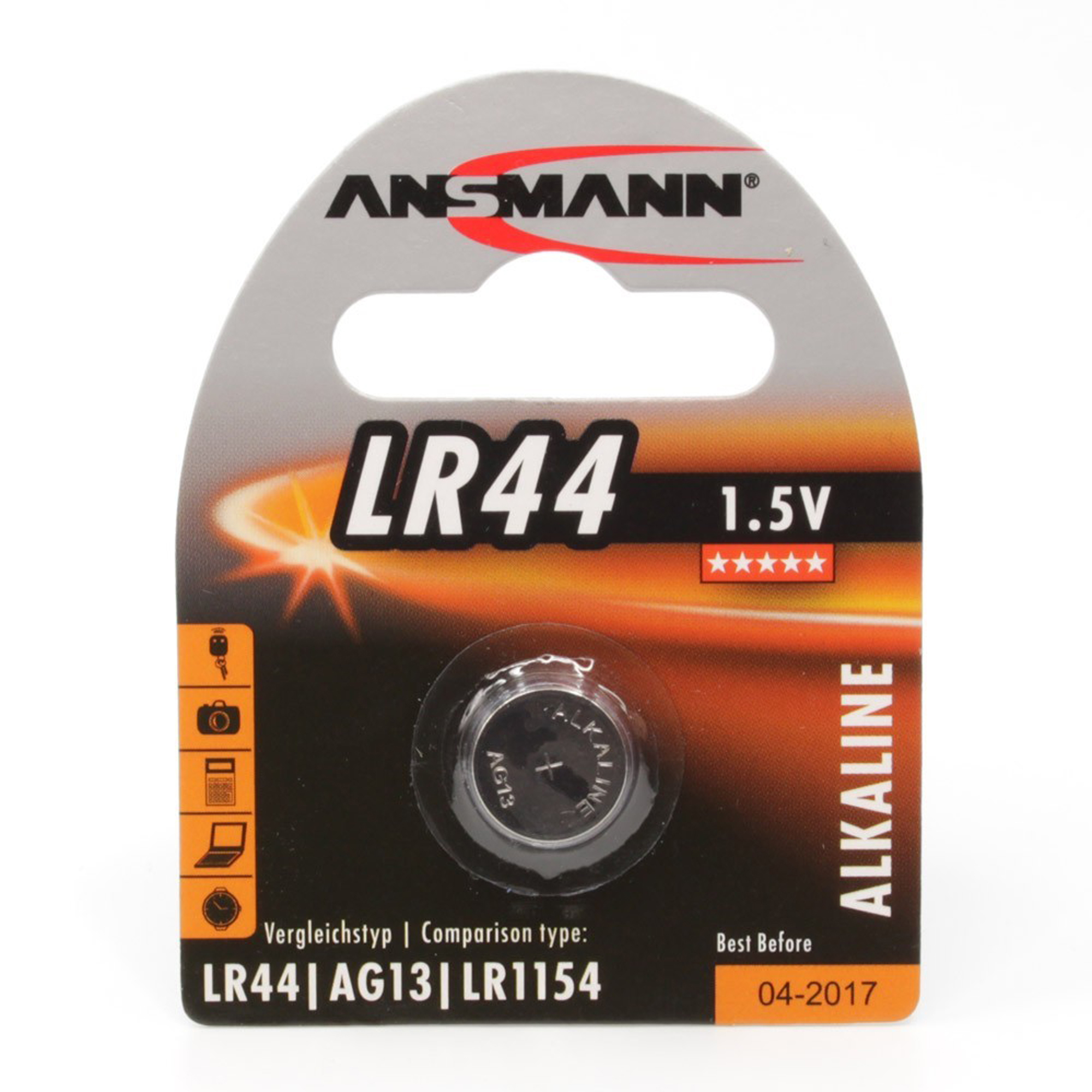 Batteri Lr44 fra Ansmann