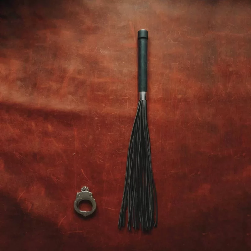Large Kernelæder Flogger Masters Whip fra Made By Lei