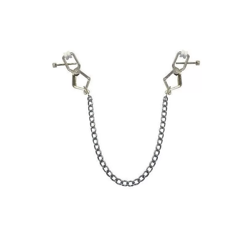 Metal Alligator Clip "special" With Chain Silver fra Made By Lei