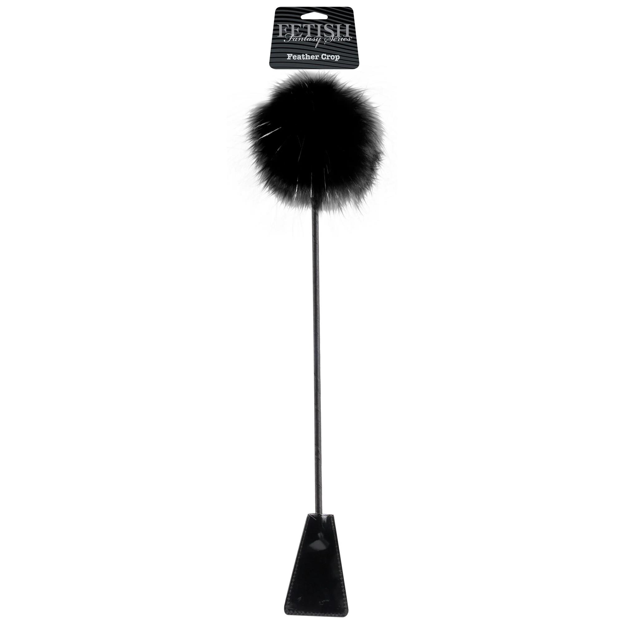 Feather Crop Black fra Fetish Fantasy
