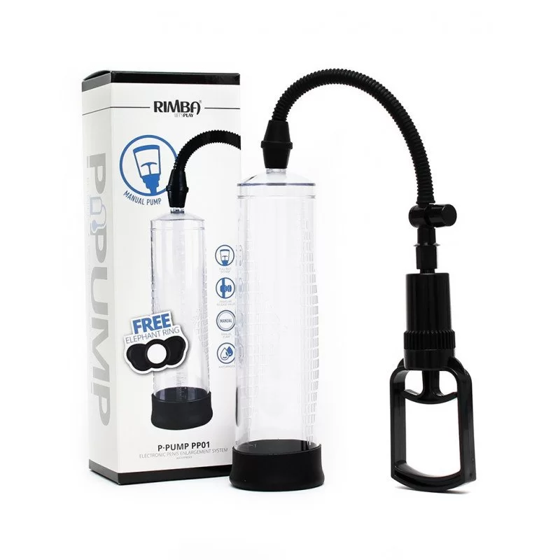Penis Enlarger With Manual Pump Black fra Rimba