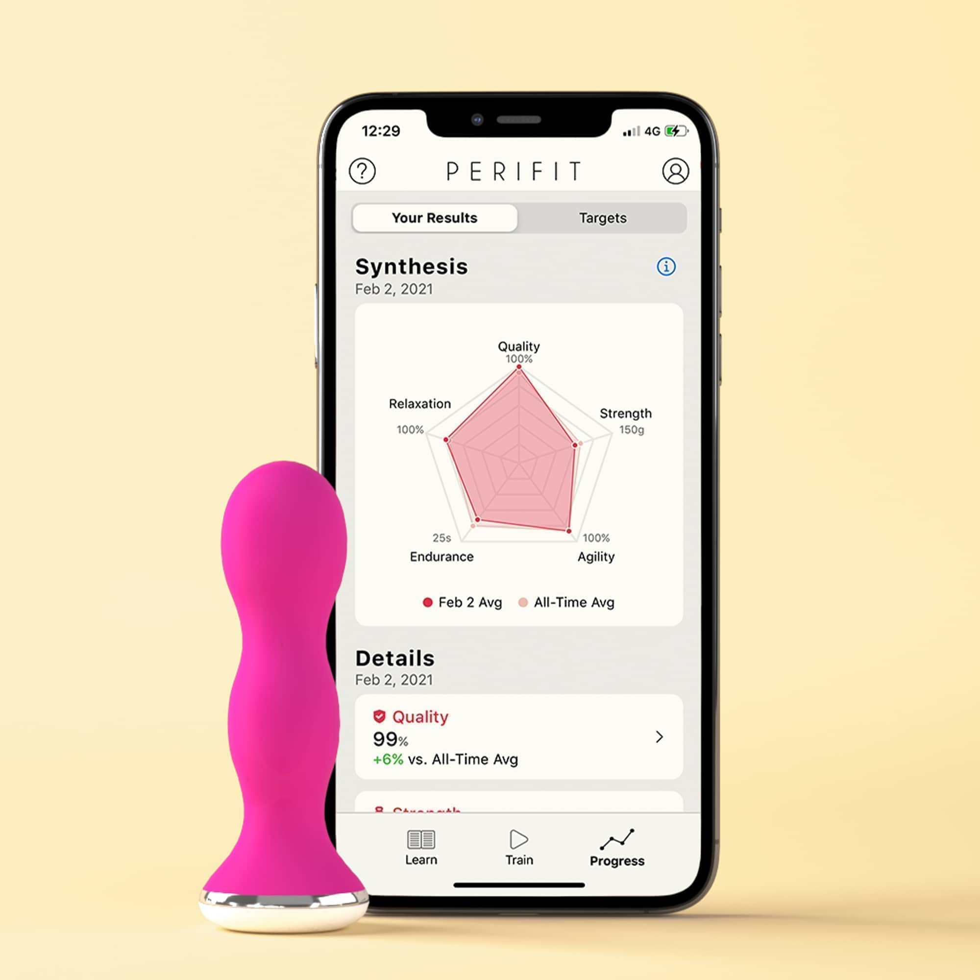 Kegel Bækkenbundstræner 2023 Model Pink fra Perifit