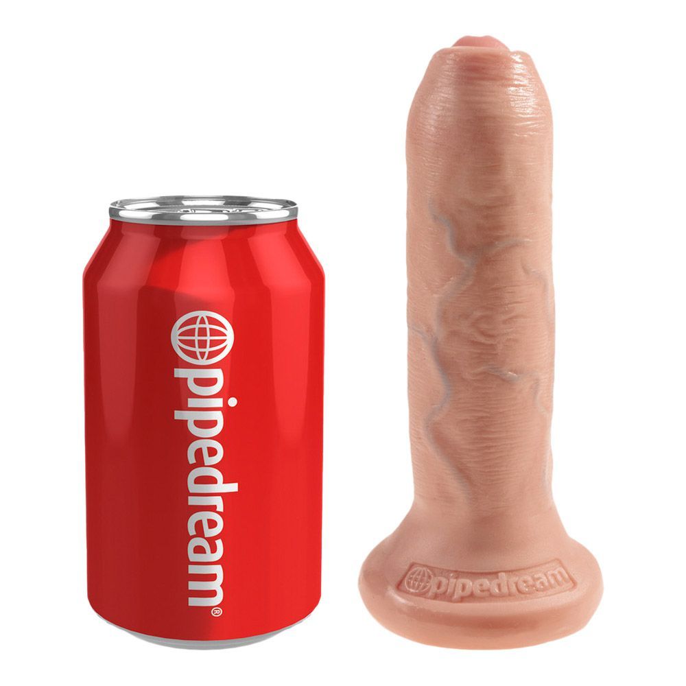 Uncut Realistisk Dildo 16,5cm fra King Cock
