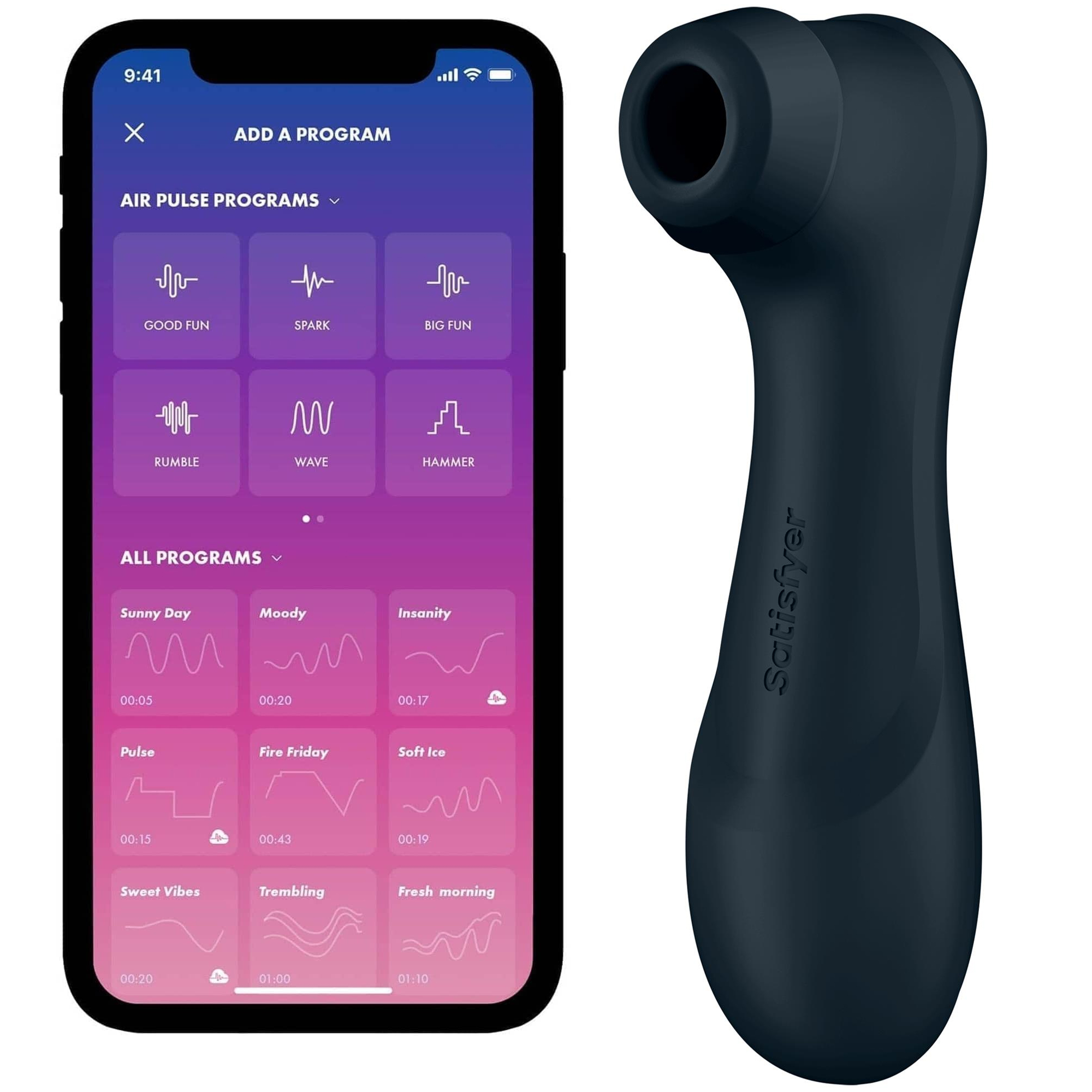Pro 2 Generation 3 Black Bt App fra Satisfyer