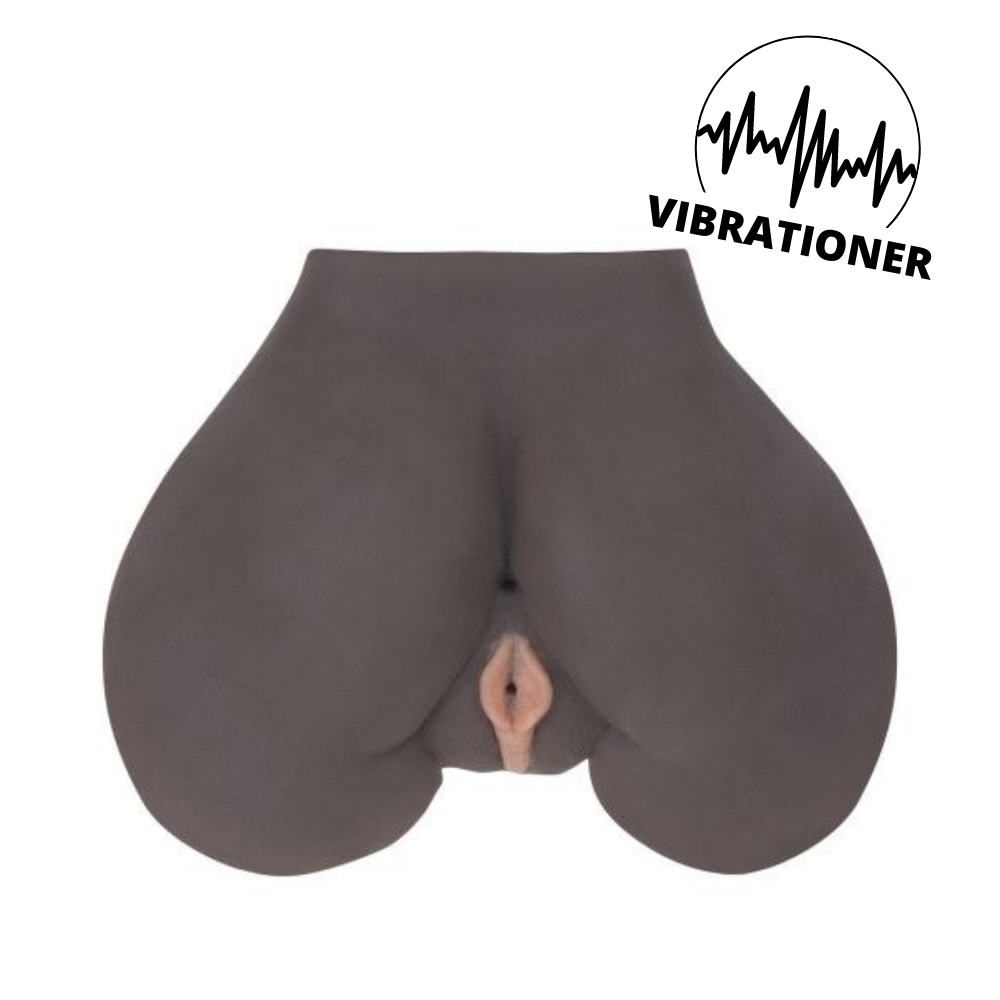 Real Feel Bagdel Indbydende Masturbator Med Vibrationer fra Private Label