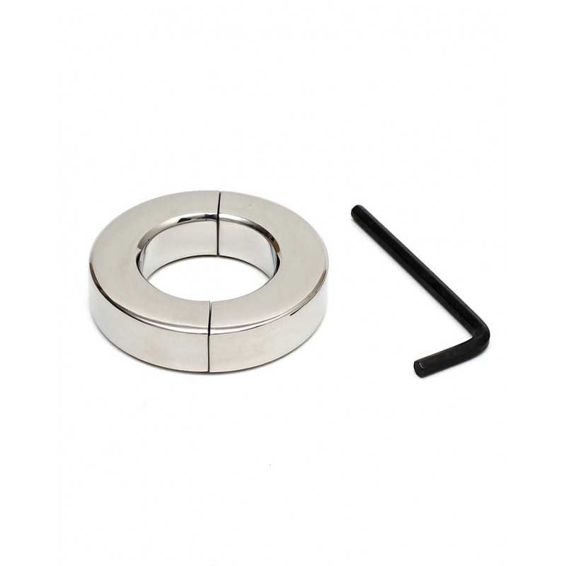 Bondage Play Rustfrit Stål Ballstretcher Med Unbrakonøgle (højde 1,5 Cm) fra Rimba