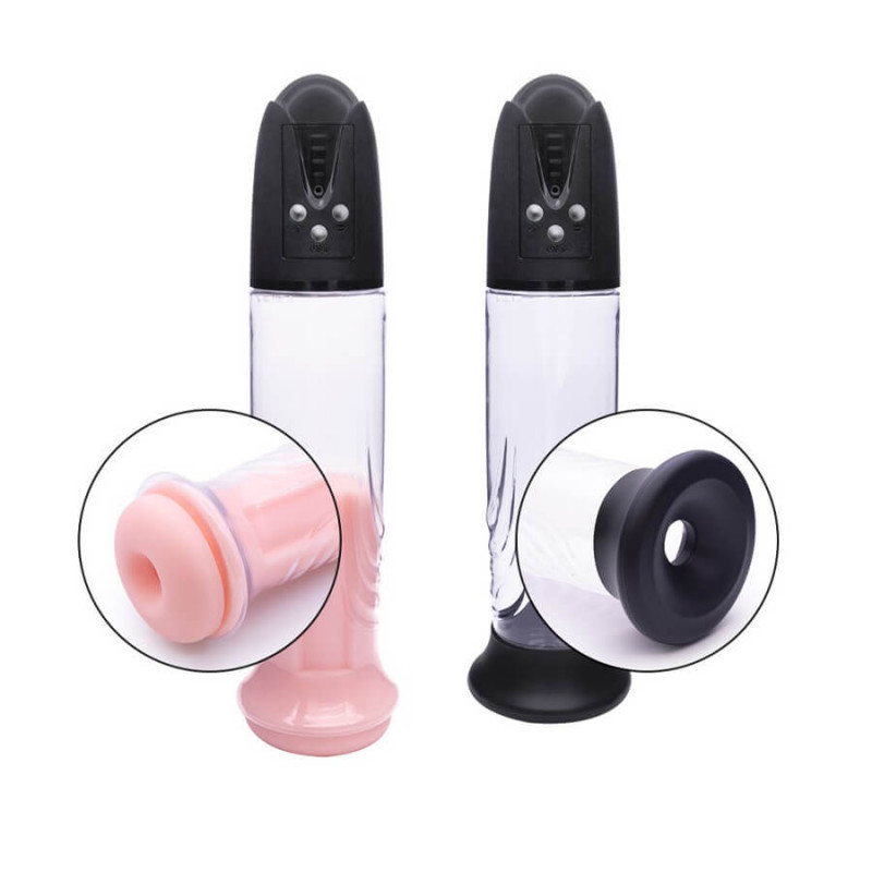 Electronic Penispumpe Med Vagina Sleeve fra Rimba