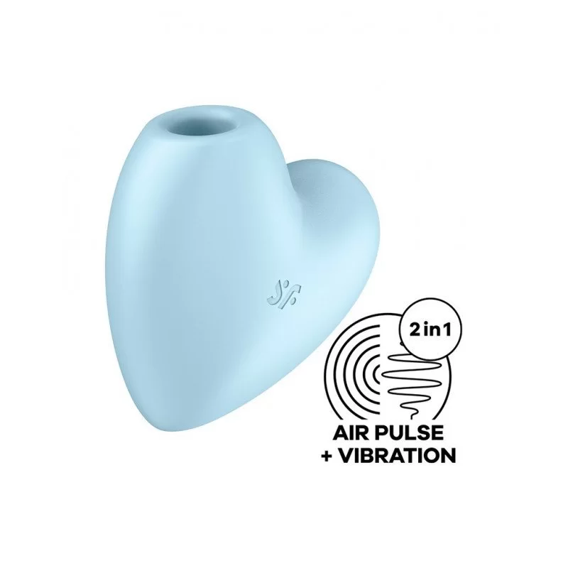 Cutie Heart Air Pulse Vibrator Blue fra Satisfyer