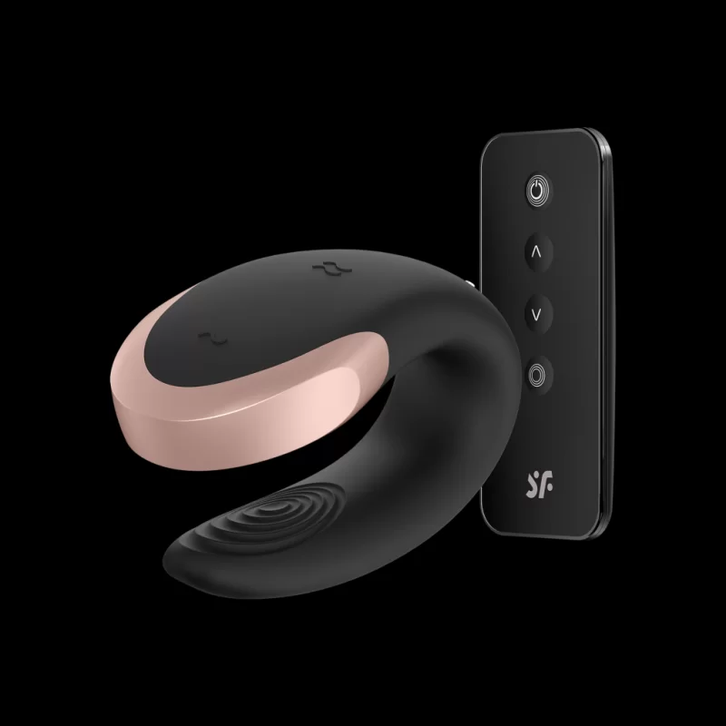 Double Love Luxury Partner Vibrator Black fra Satisfyer