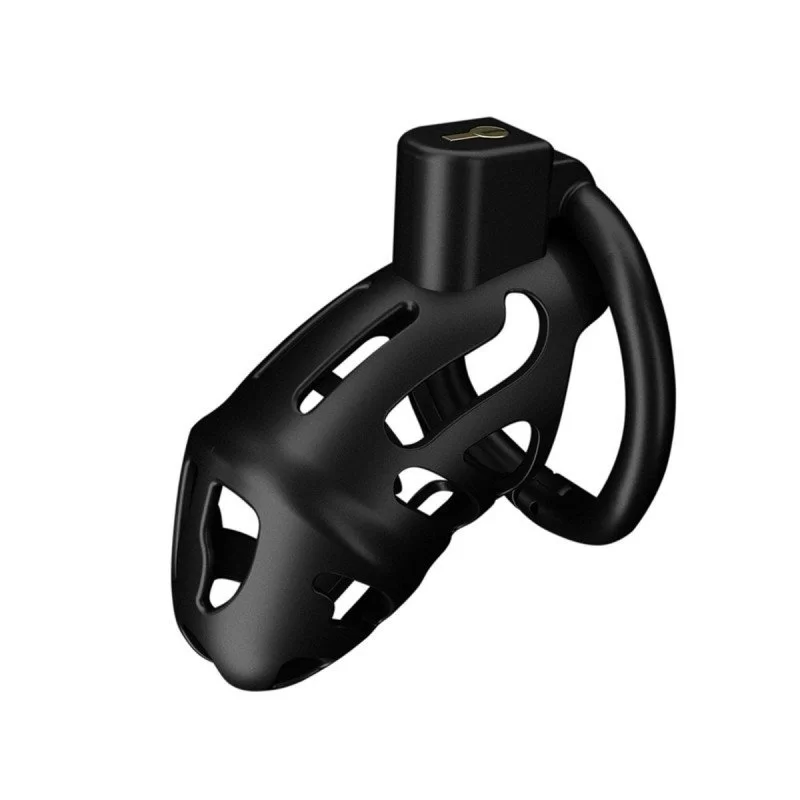 Sevanda Black Plastic Chastity Cage  Black fra Made By Lei