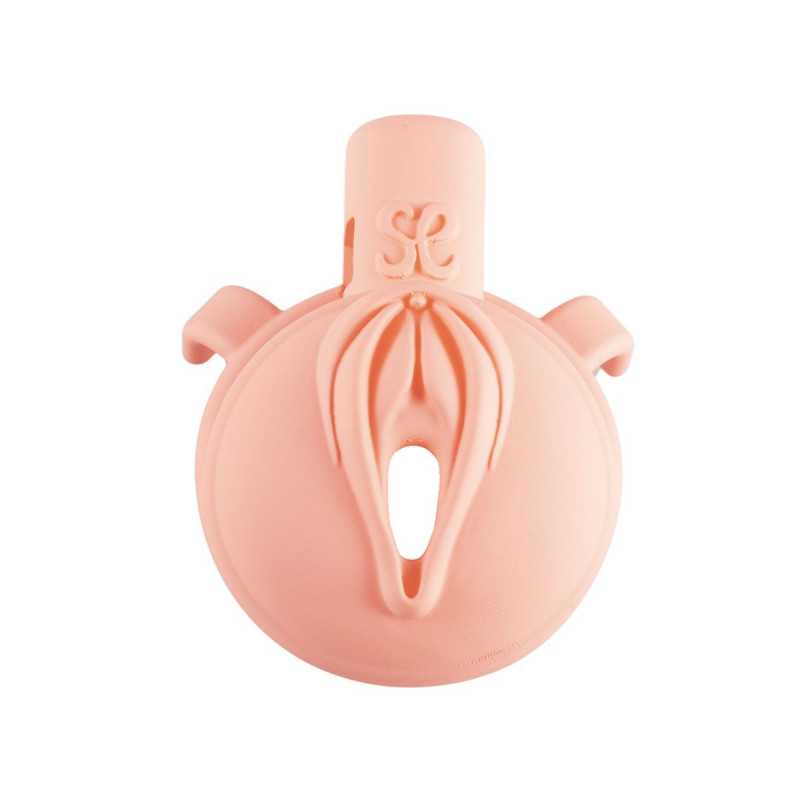 Sevanda Pink Pride Chastity Cage Kort fra Made By Lei