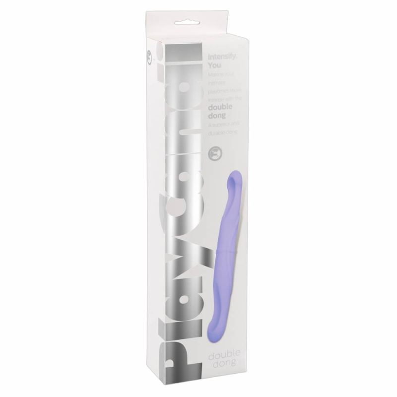 Silikone Dobbelt Dildo Lilla fra Play Candi