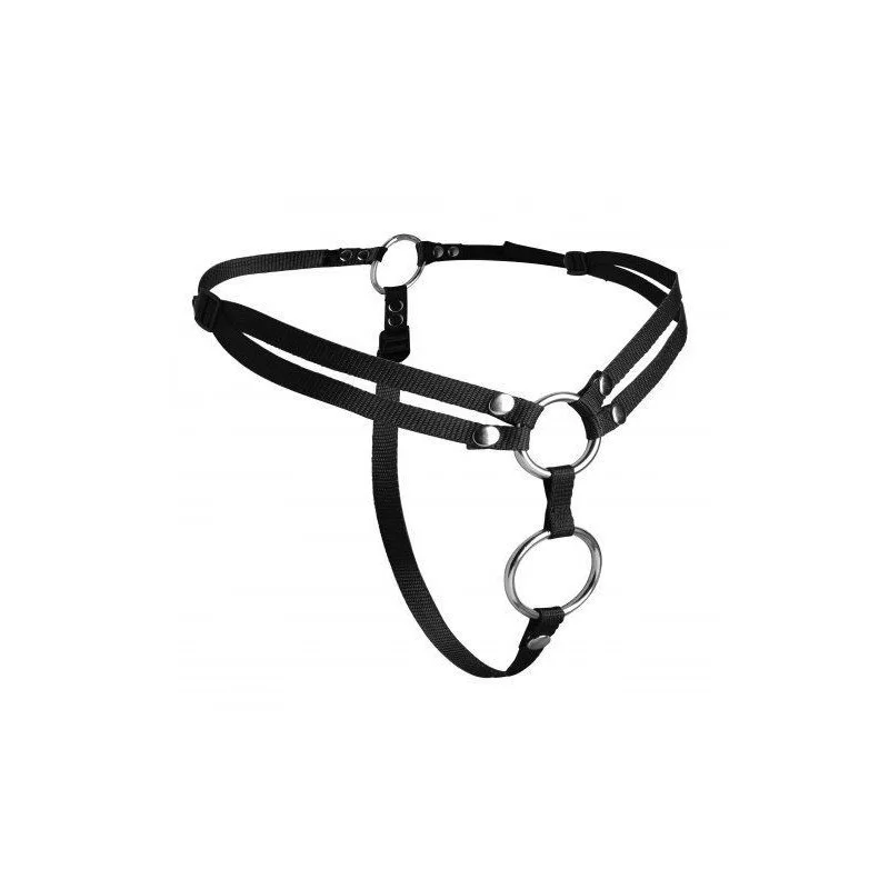 Unity Double Penetration Strap On Harness fra Strict